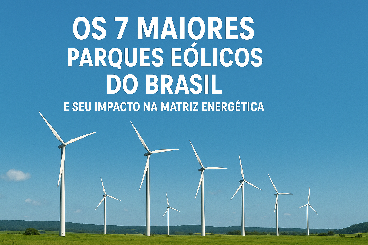 Os 7 maiores parques eólicos do brasil